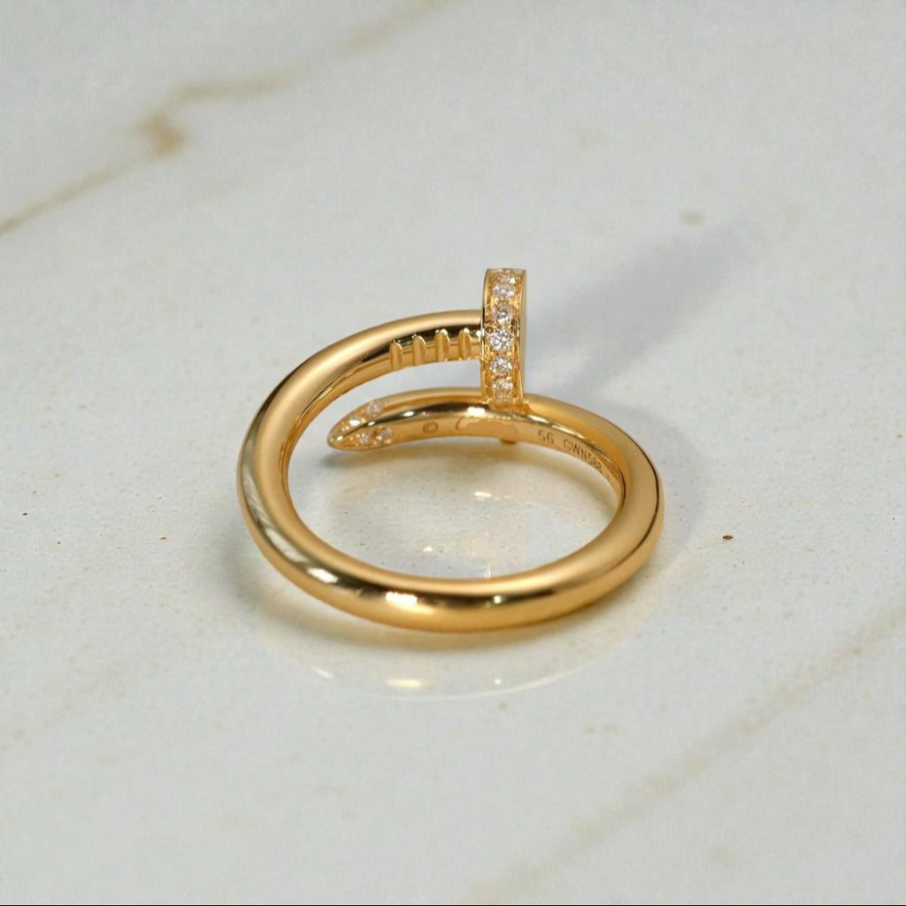 Get Hammered Ring - 18k Solid Gold (small)