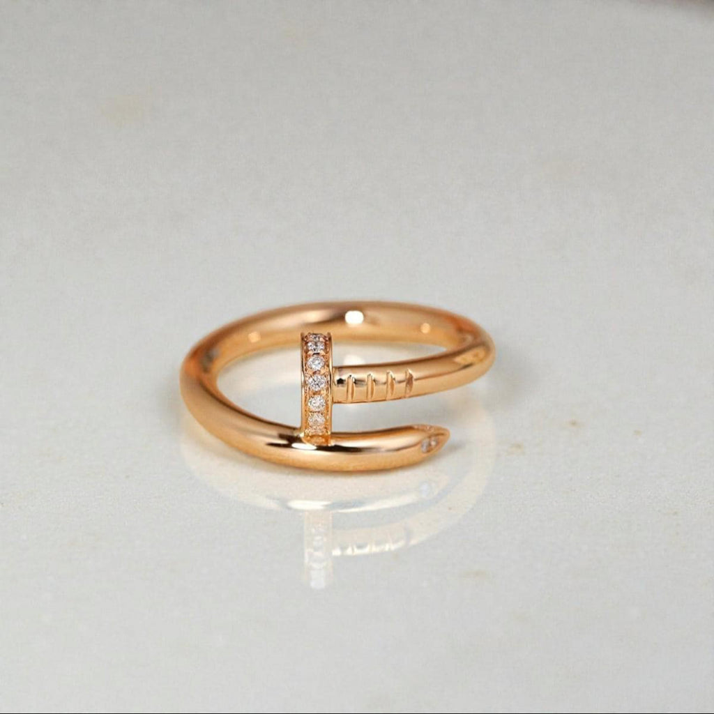 Get Hammered Ring - 18k Solid Gold (small)