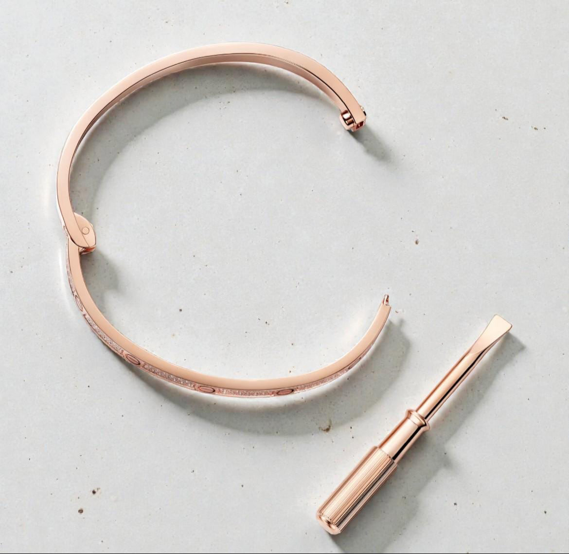 So In Lov3 Pave Bracelet - 18k Solid Gold (small)