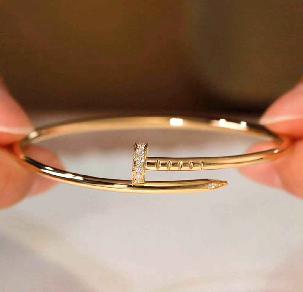 Get Hammered Bracelet - 18k Solid Gold (small)