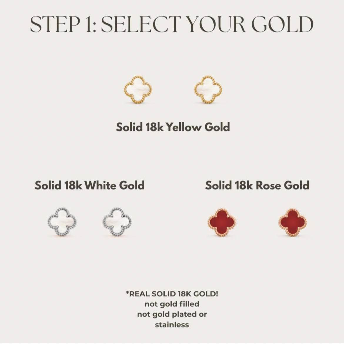 Stormy Bracelet & Earrings Set - Create Your Own 18k Solid Gold