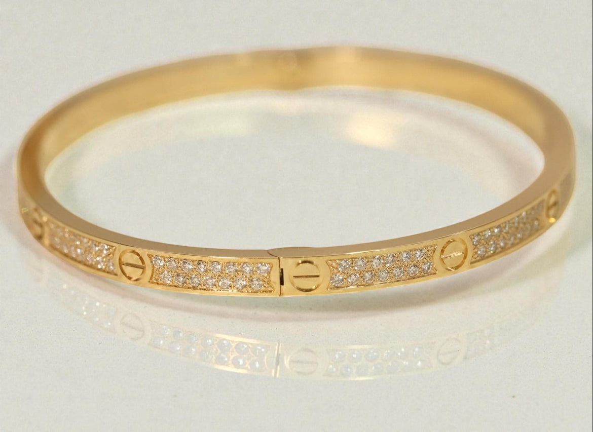 So In Lov3 Pave Bracelet - 18k Solid Gold (small)