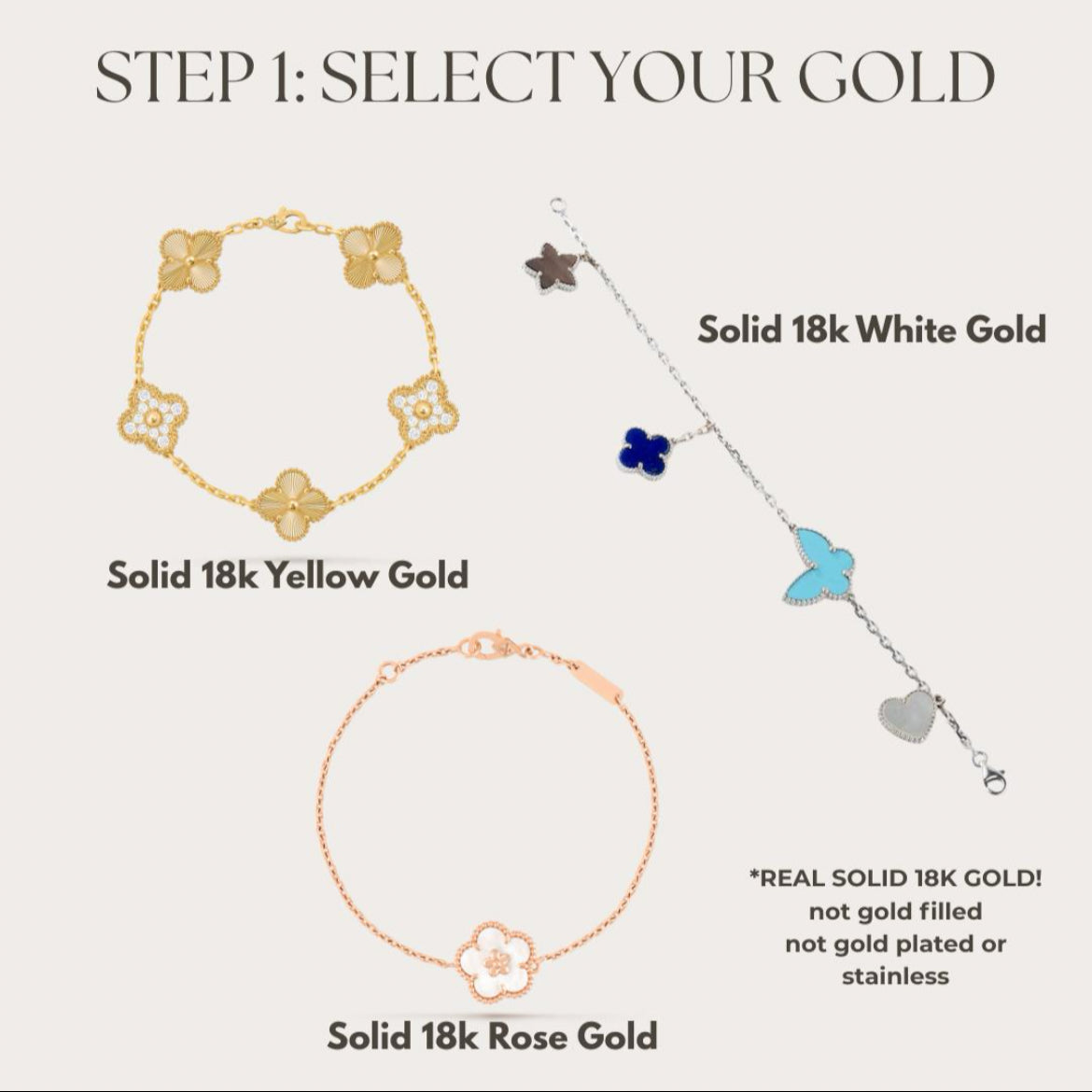 Sweet Bracelet - Create Your Own 18k Solid Gold