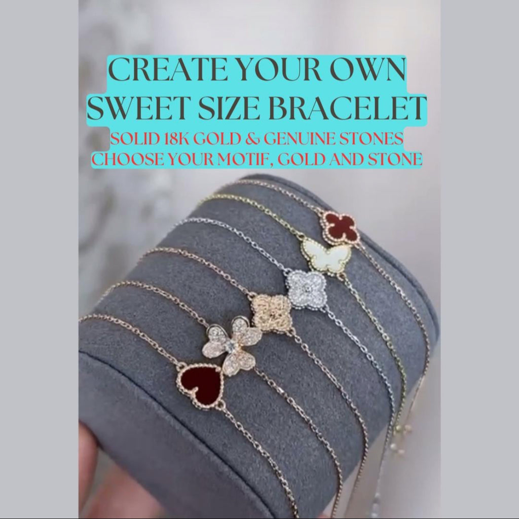 Sweet Bracelet - Create Your Own 18k Solid Gold