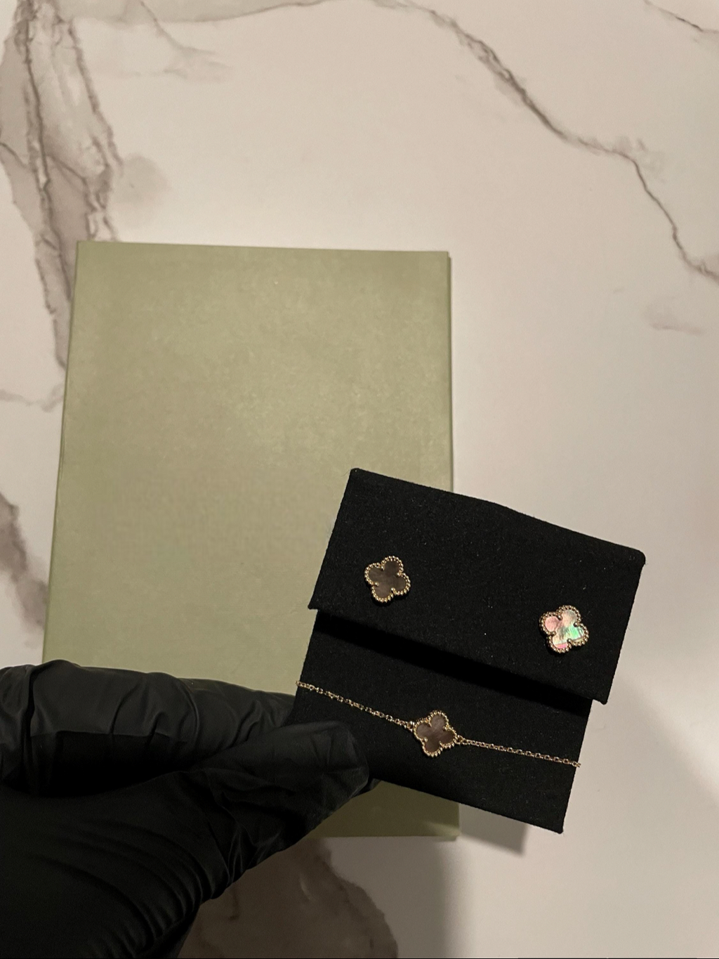 Stormy Bracelet & Earrings Set - Create Your Own 18k Solid Gold