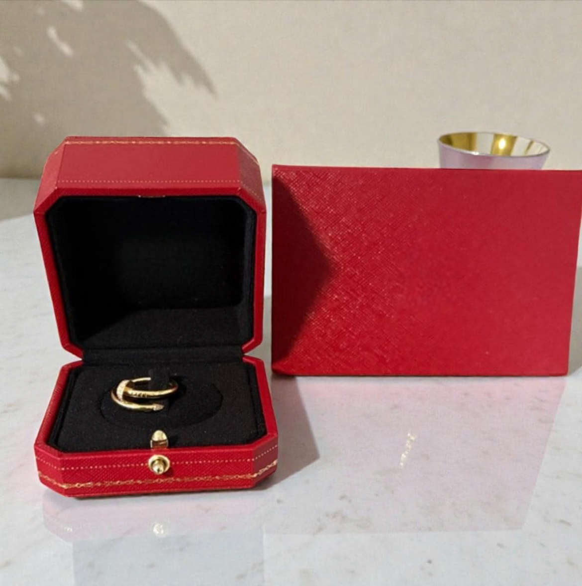 Get Hammered Ring - 18k Solid Gold (small)