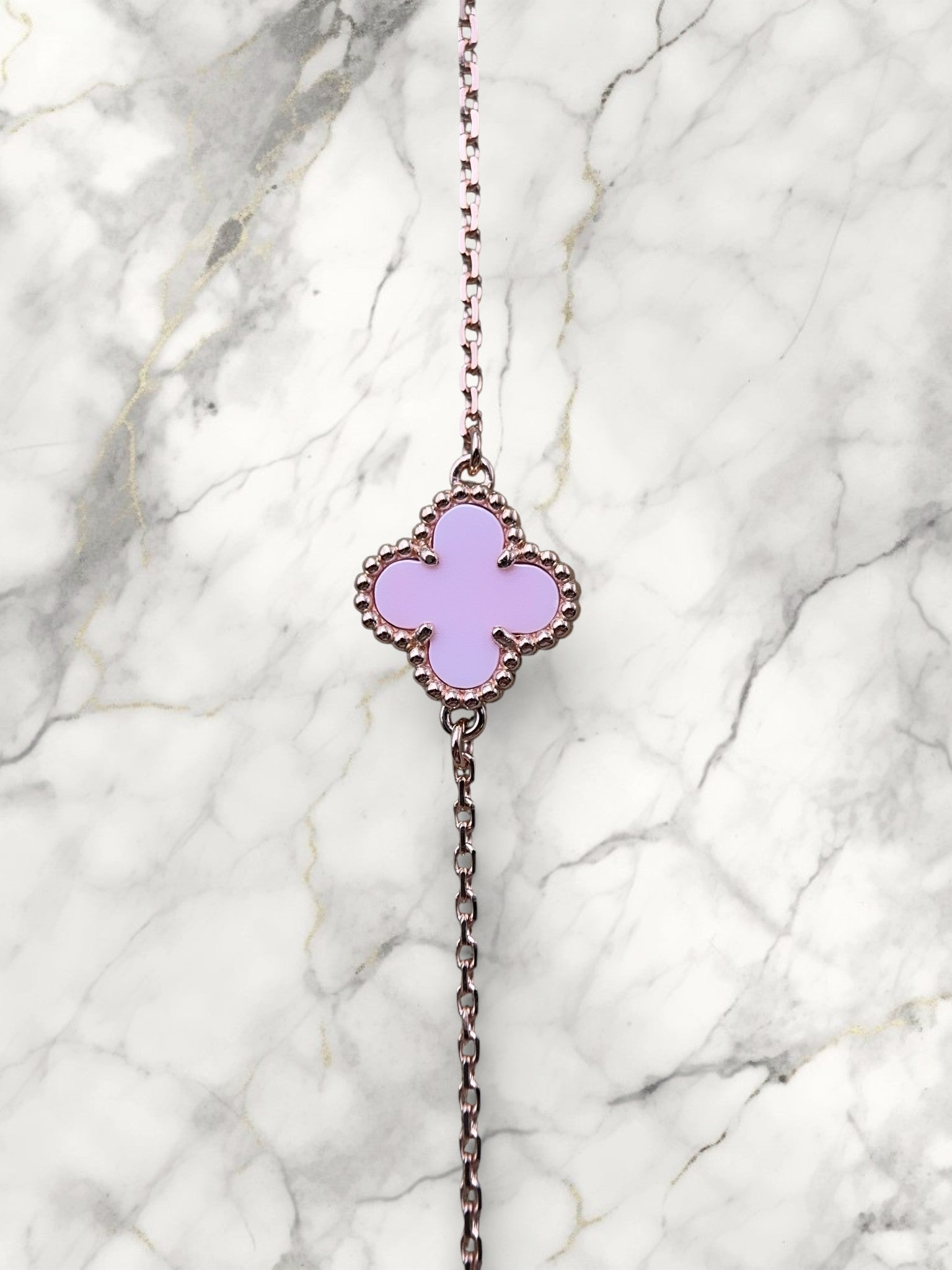 Stormy Bracelet - 18k Rose Gold, Pink