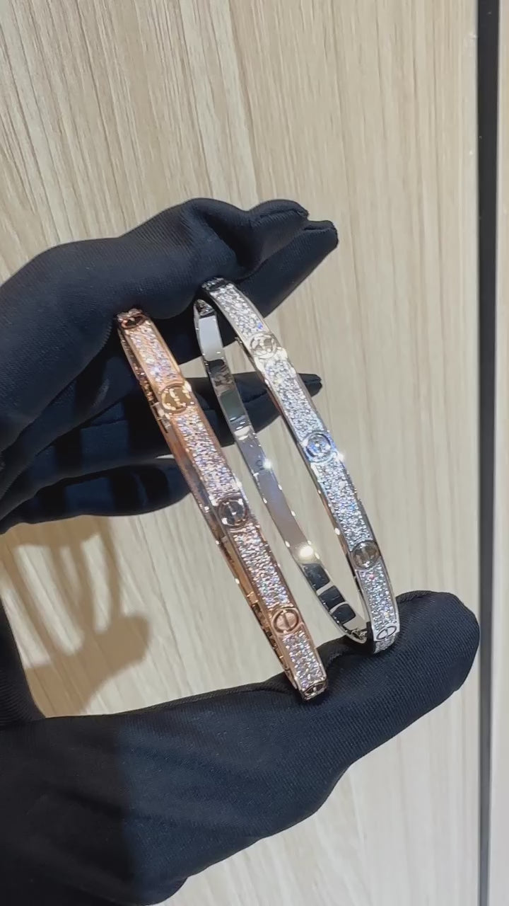 So In Lov3 Pave Bracelet - 18k Solid Gold (small)