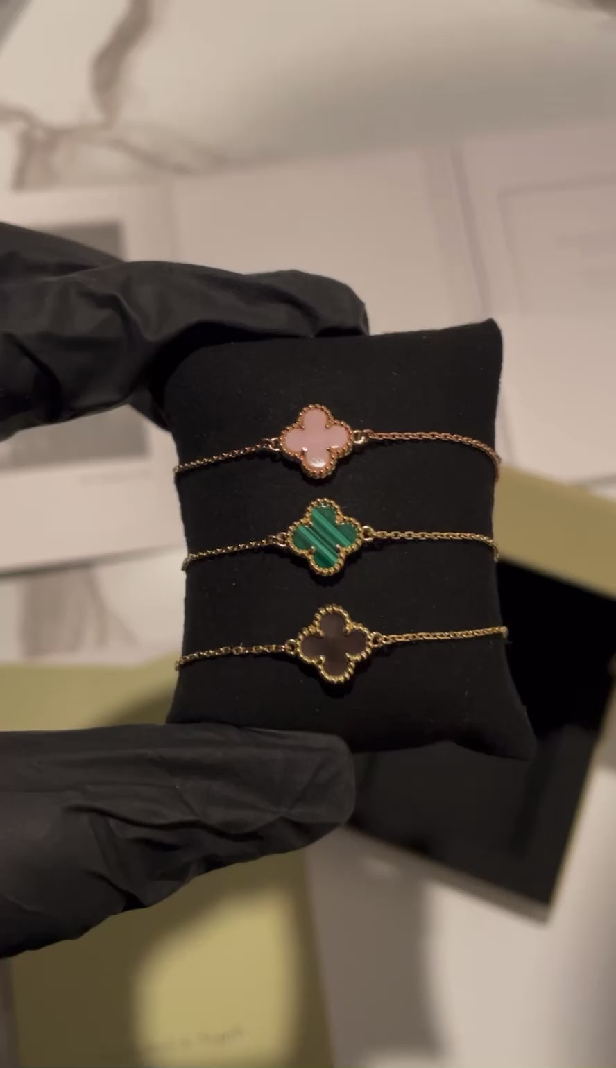 Stormy Bracelet - 18k Rose Gold, Pink